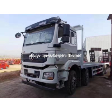 White Color 8X4 Shanqi Flat Bed Cargo Truck